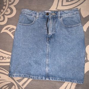 American Apparel High Waisted Jean Skirt